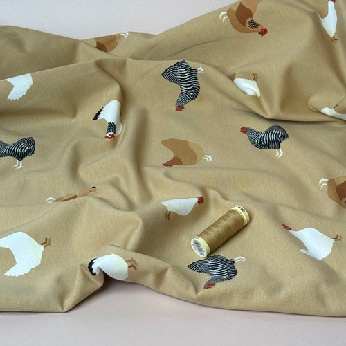 Chicken Soft Cotton French Terry Fabric