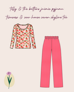 Make an Outfit Colour Bundle & Sewing Kit - Pyjama Bundle with Striped Cotton and Printed Jersey