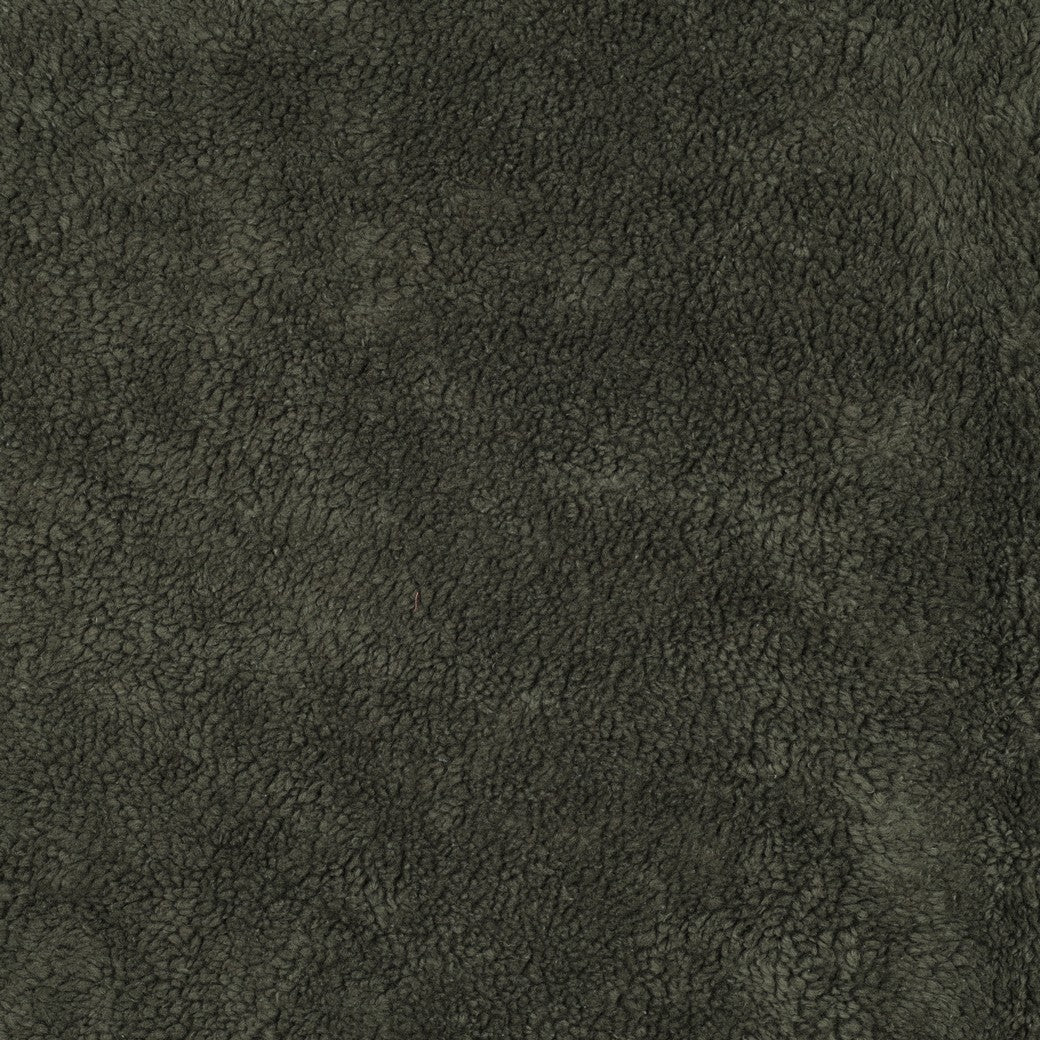 Cotton Teddy Fabric in Olive Green