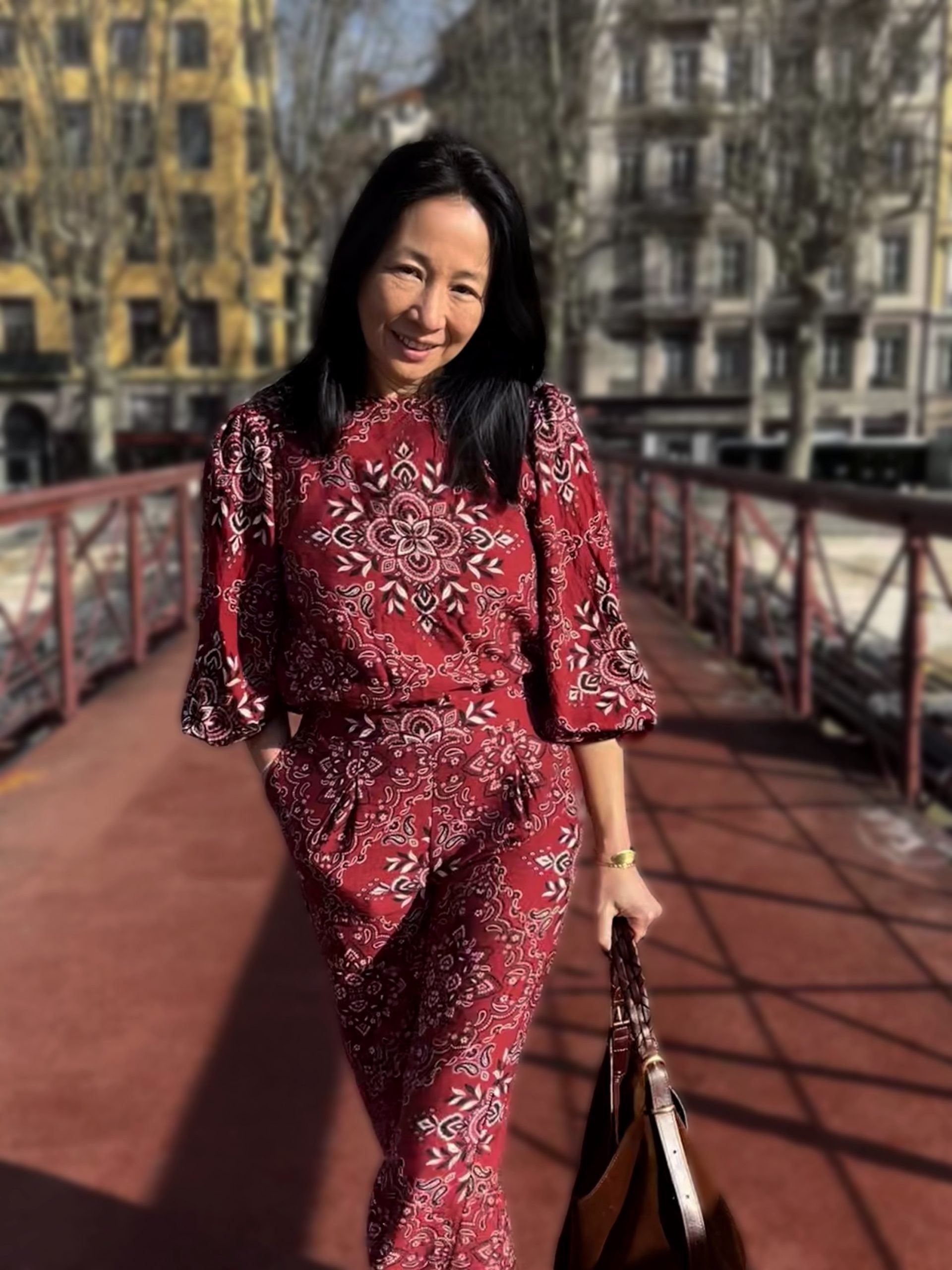 REMNANT 0.72 Metre - My Dress Made - Scarlett Bandana Textured Viscose Fabric
