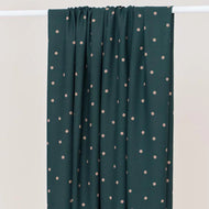 Mind The MAKER - Jolly Dot Bottle Green ECOVERO™ Viscose Crepe Fabric