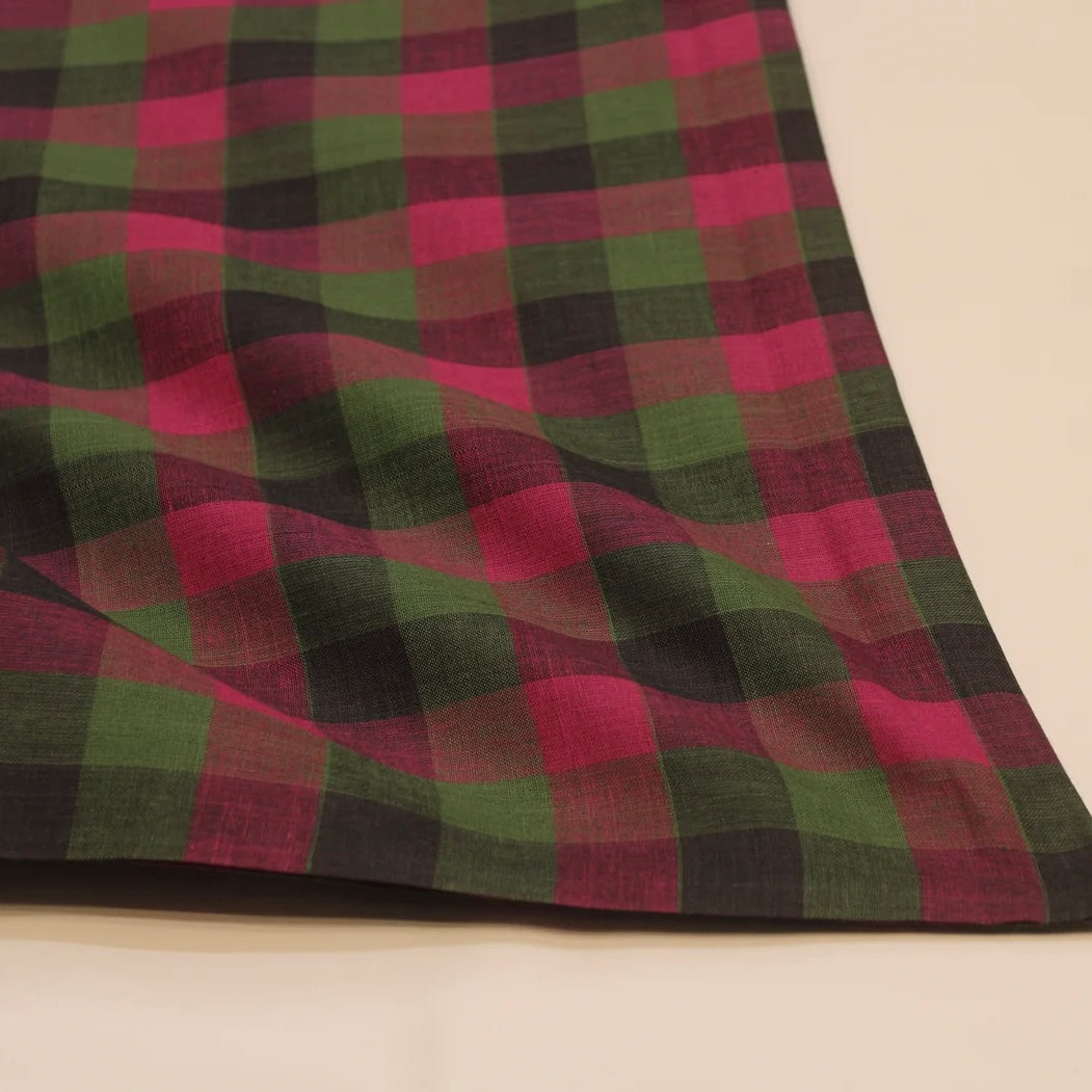 Autumn Jewels Pure Cotton Handloom Madras Small Check