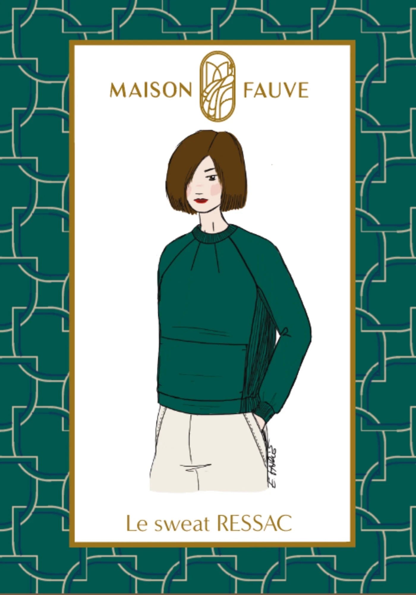 Sewing Kit - RESSAC Sweater with pattern - Multiple Colour & Print Options