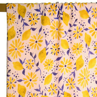 Atelier Jupe - Soft Pink Viscose Fabric with Lemons