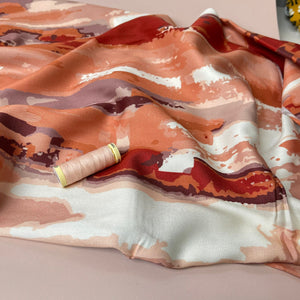 Light & Lush - Summer Sunset Viscose Twill Fabric