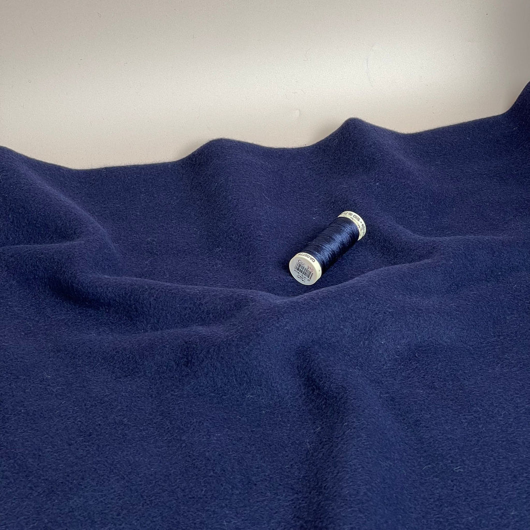 Pure Organic Cotton Fleece in Navy