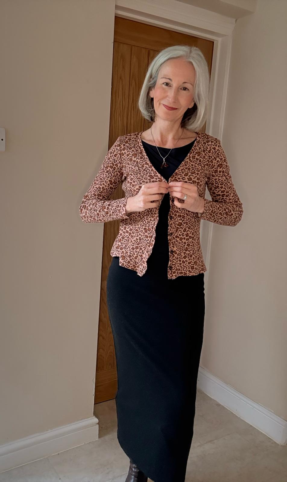 Sewing Kit -True Bias Brynn Cardigan Top Sewing Kit in Cotton Ribbed Jersey (multiple print options)