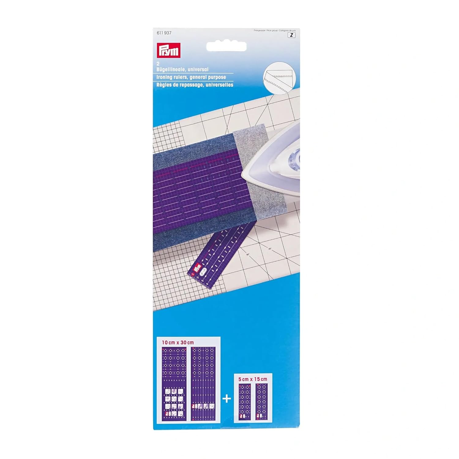 Prym Colour Ironing Rulers - 2 Pack