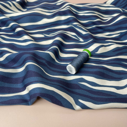 Light & Lush - Coastal Waves Viscose Twill Fabric