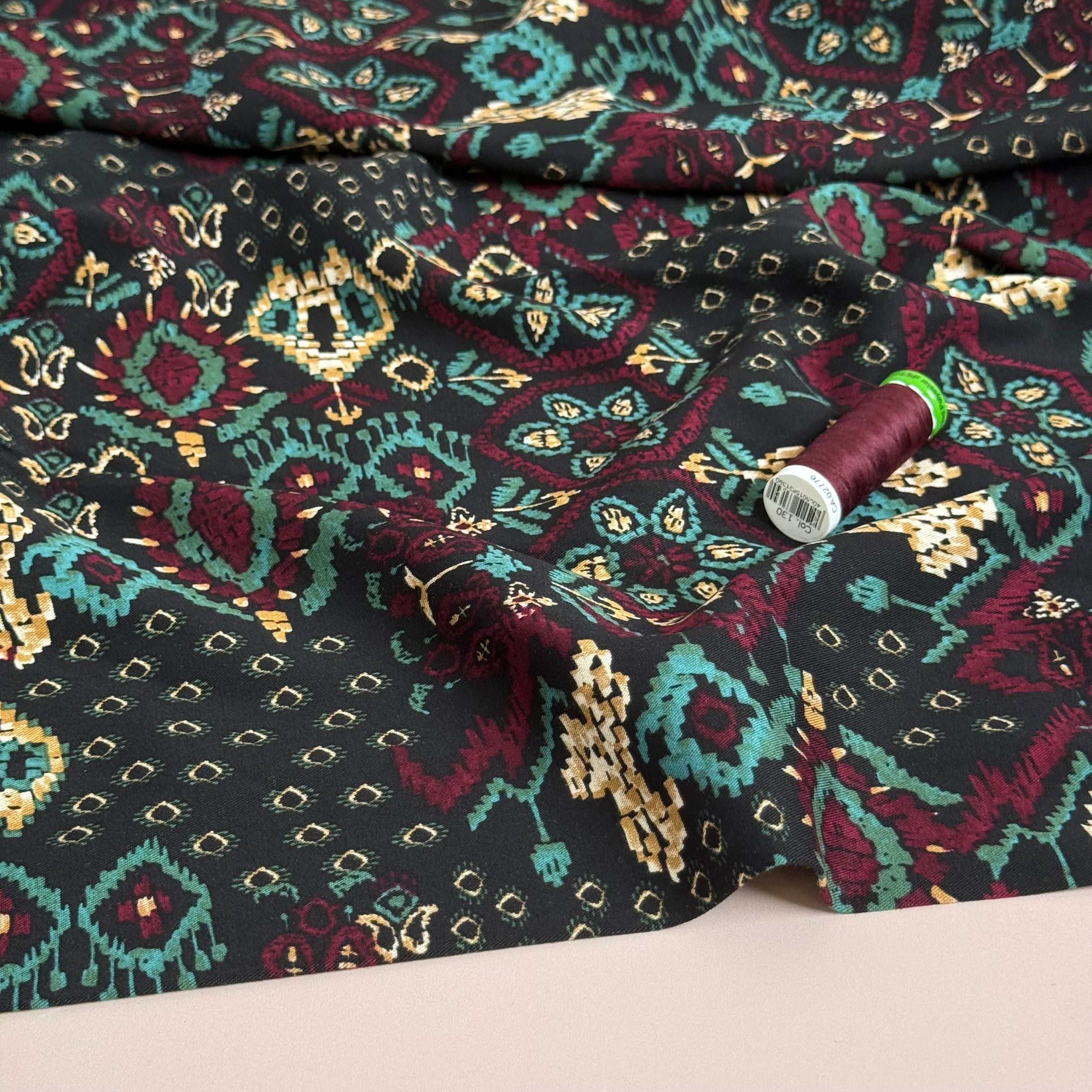 Rosella Tapestry Viscose Twill with Stretch