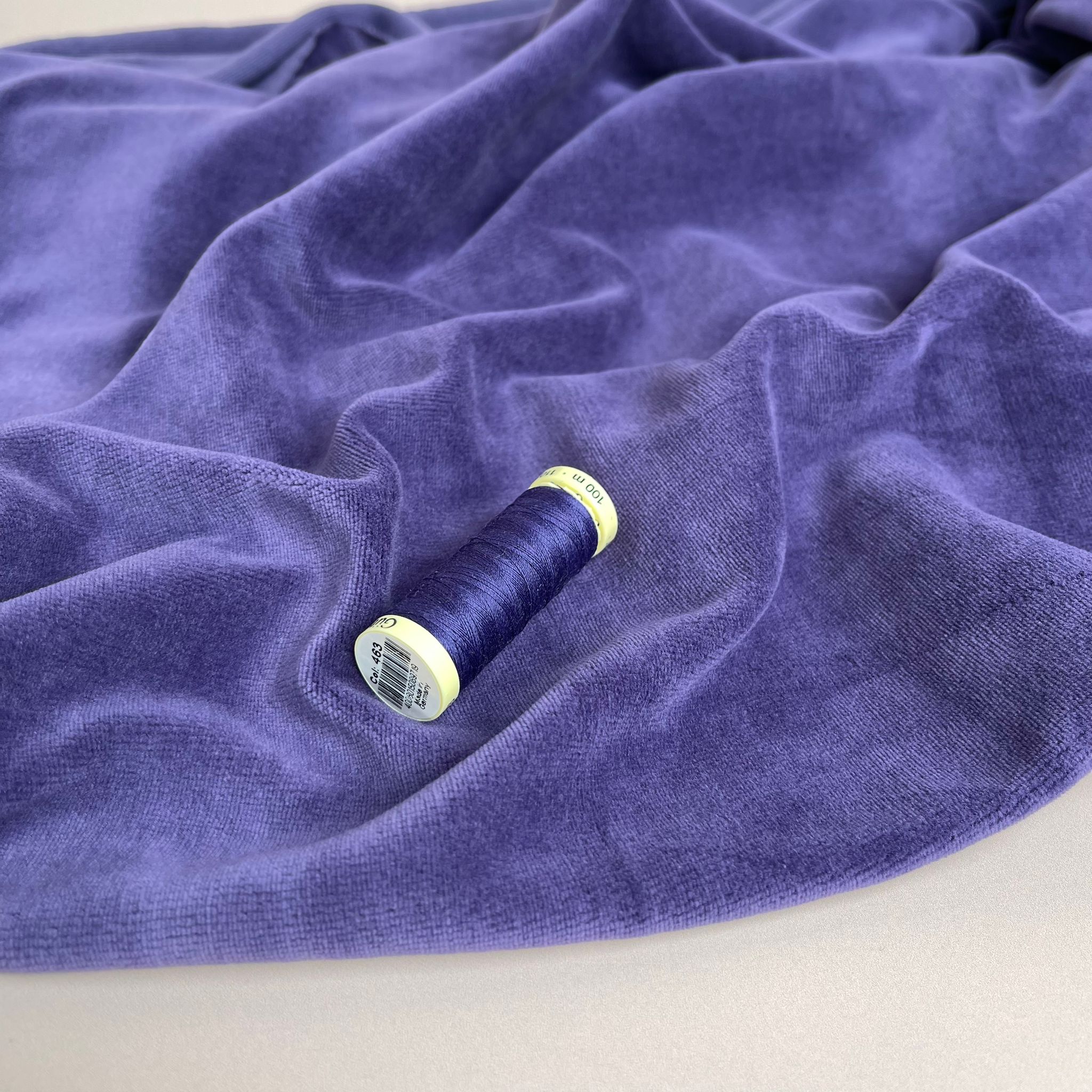 Royal Purple Modal Blend Velour / Velvet Fabric