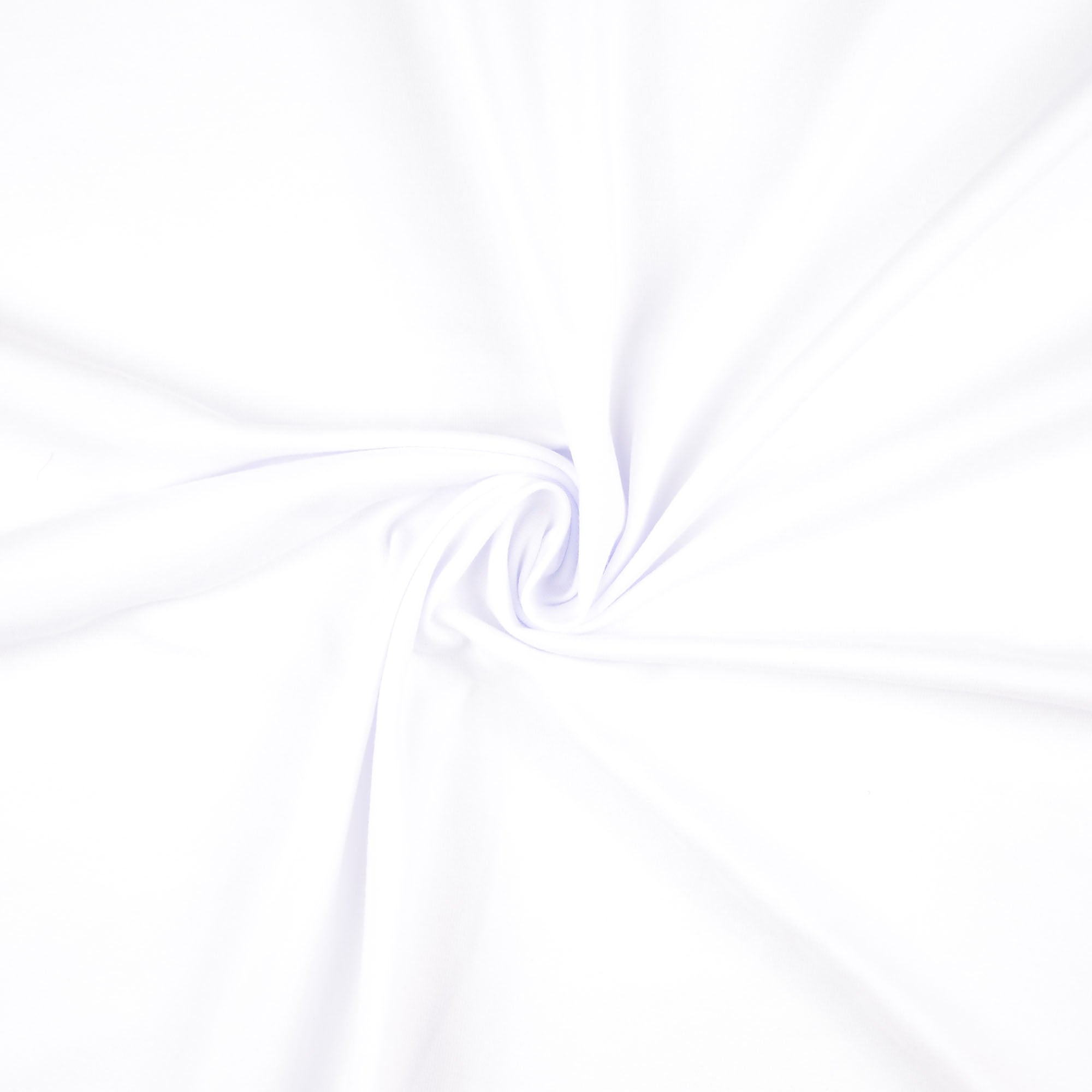 REMNANT 0.37 Metre - Essential Chic White Plain Cotton Jersey Fabric