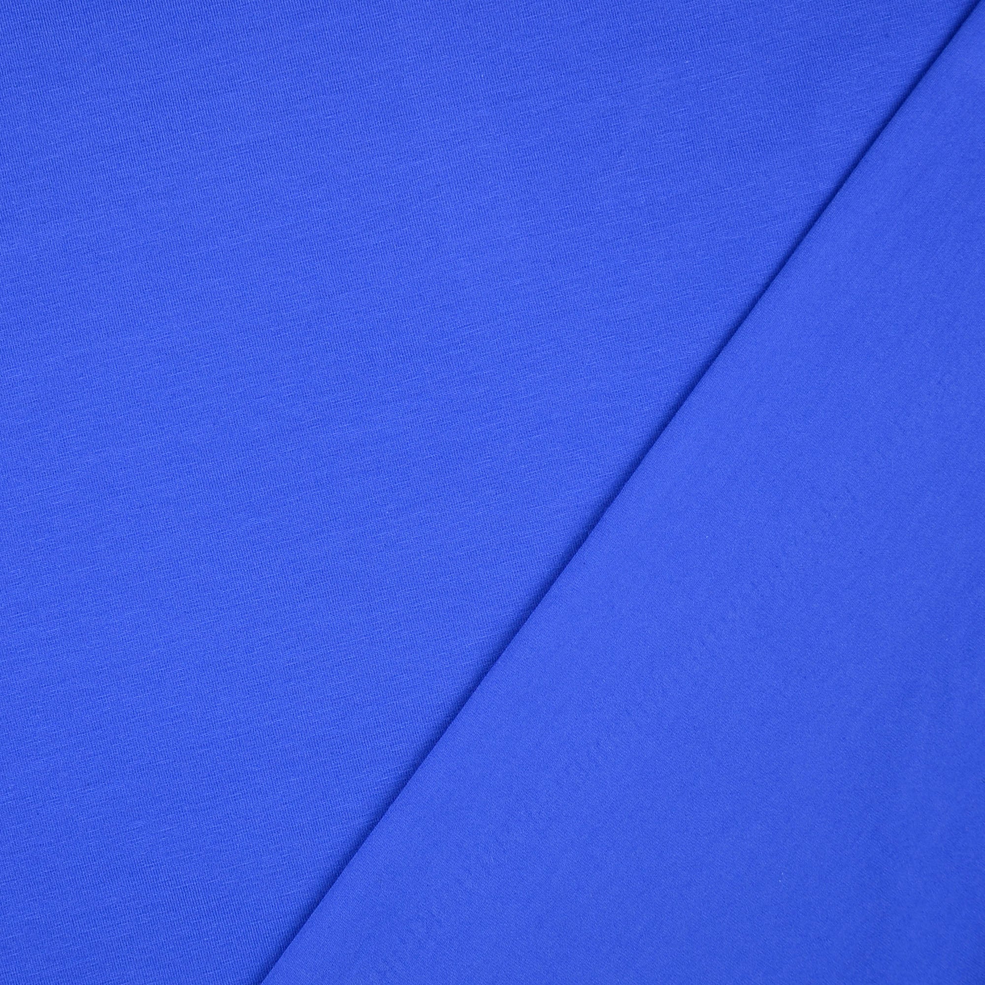 REMNANT 0.46 metre - Essential Chic Royal Blue Plain Cotton Jersey Fabric