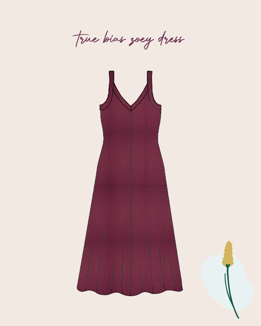 Derby Ribbed Jersey Cherry with TENCEL™ Modal Fibres