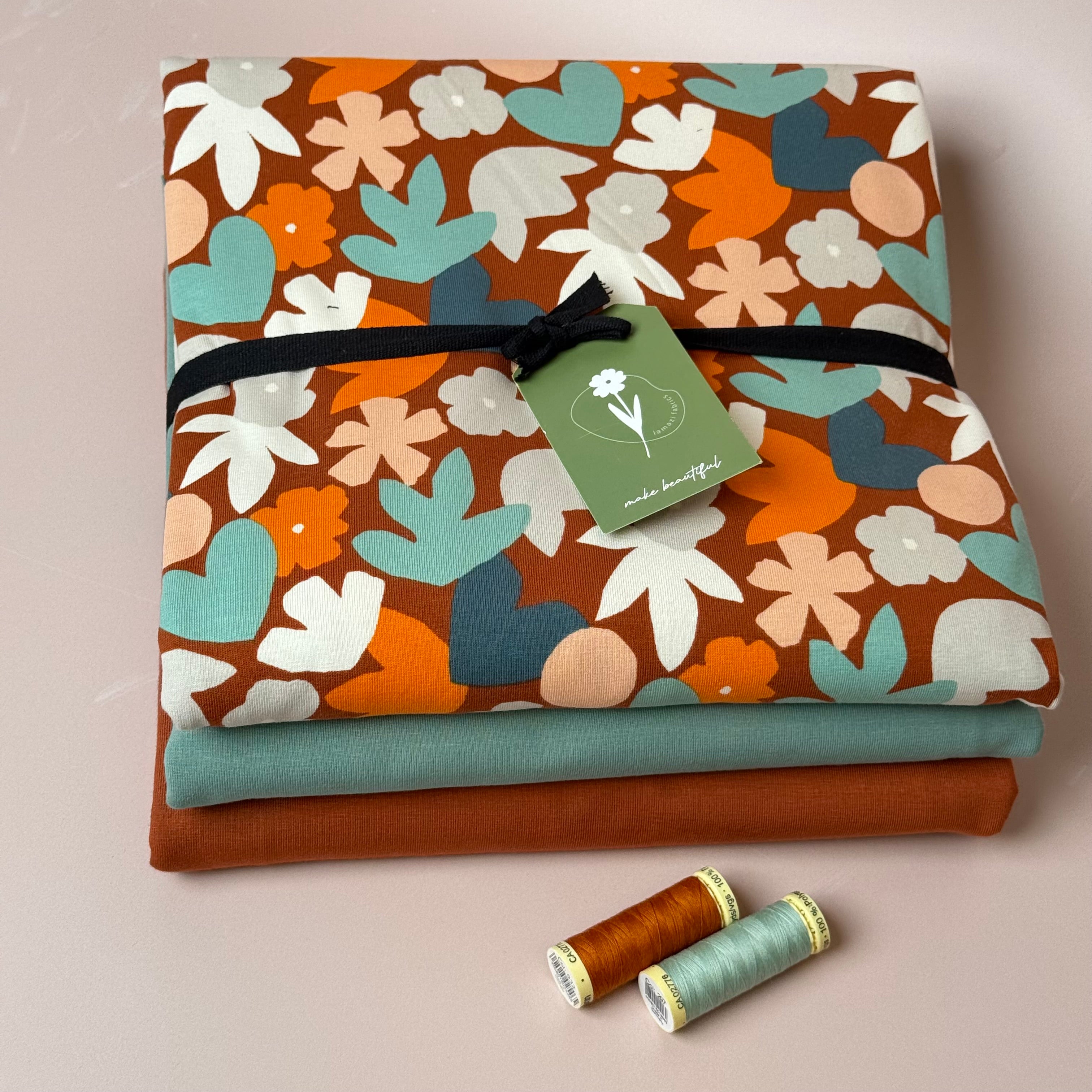 Colour Bundles - Autumn Leaves Cotton Jersey Fabrics