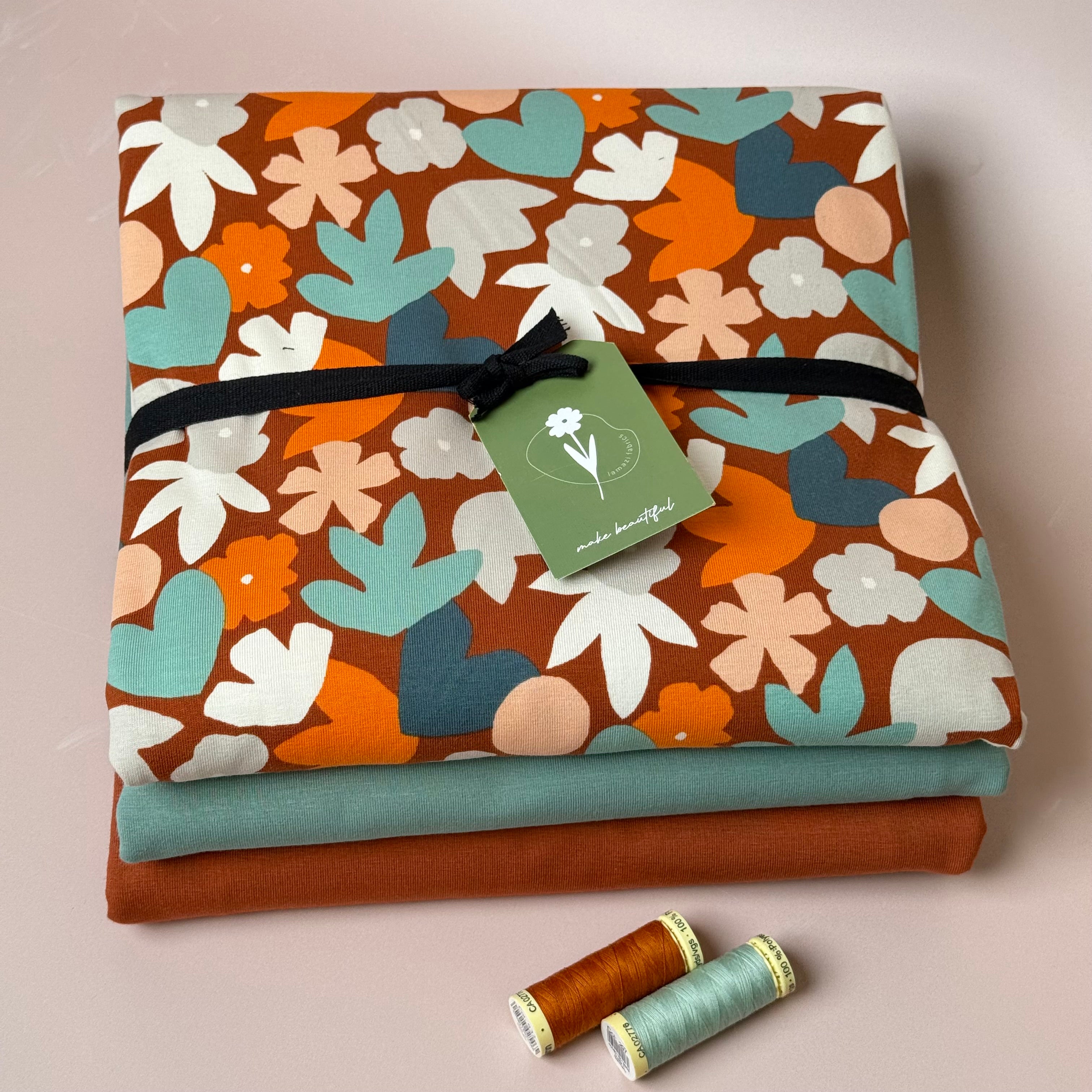 Colour Bundles - Autumn Leaves Cotton Jersey Fabrics