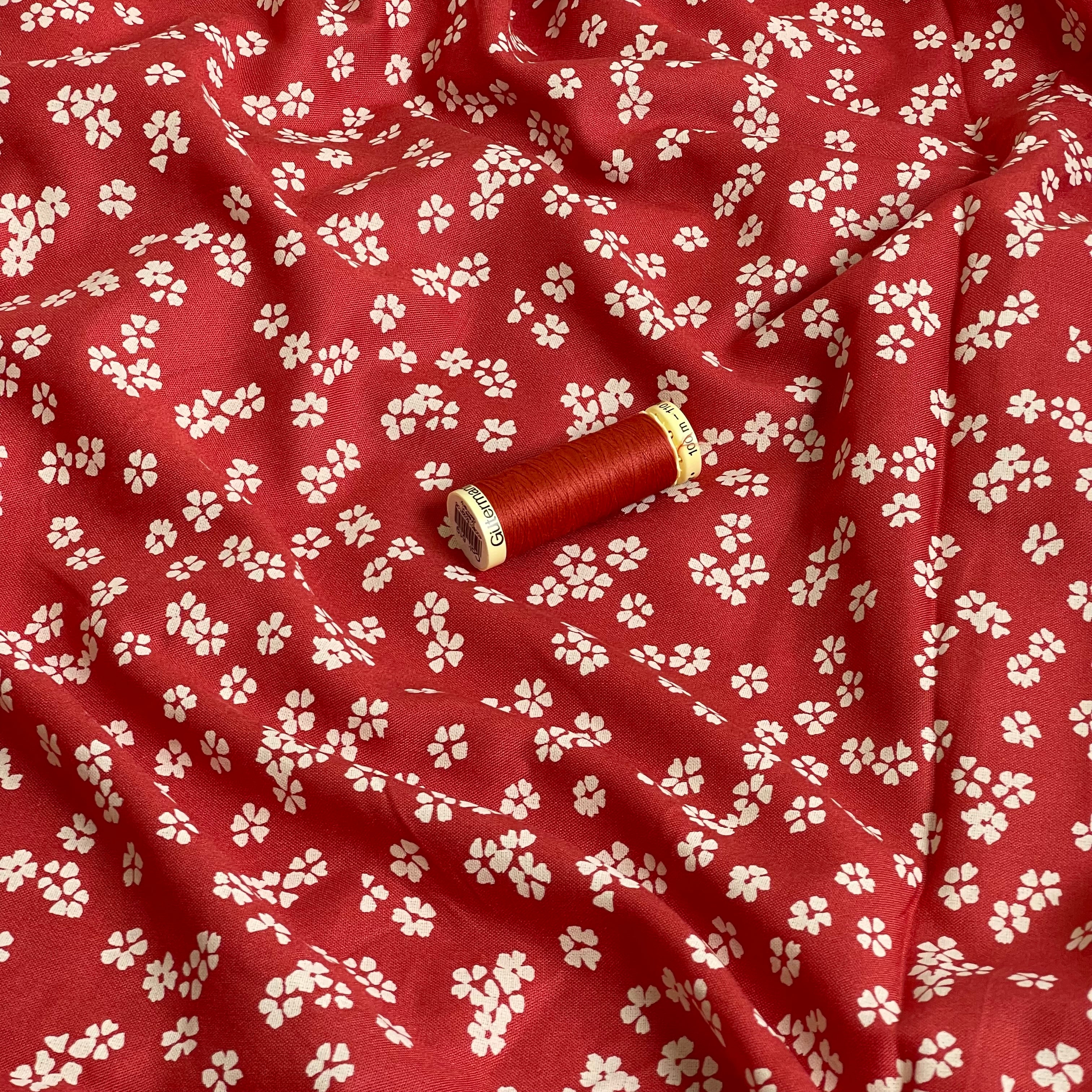 Ex-Designer Deadstock - Cherry Blossom Viscose Fabric