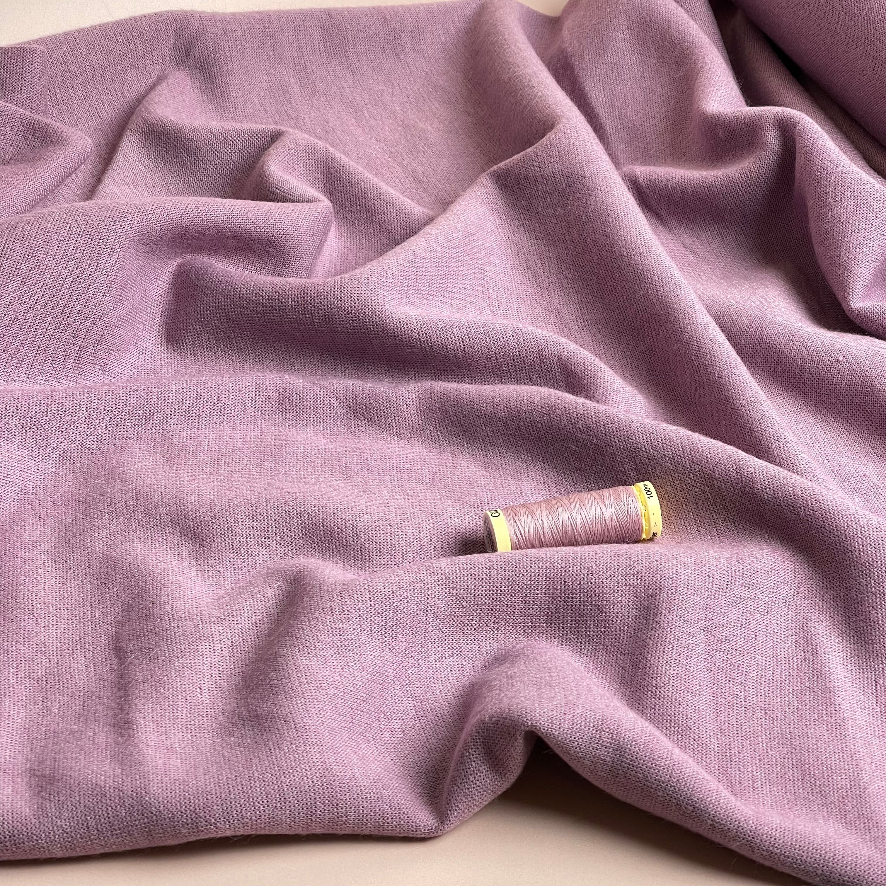 Merino Touch Viscose Blend Sweater Knit in Lilac