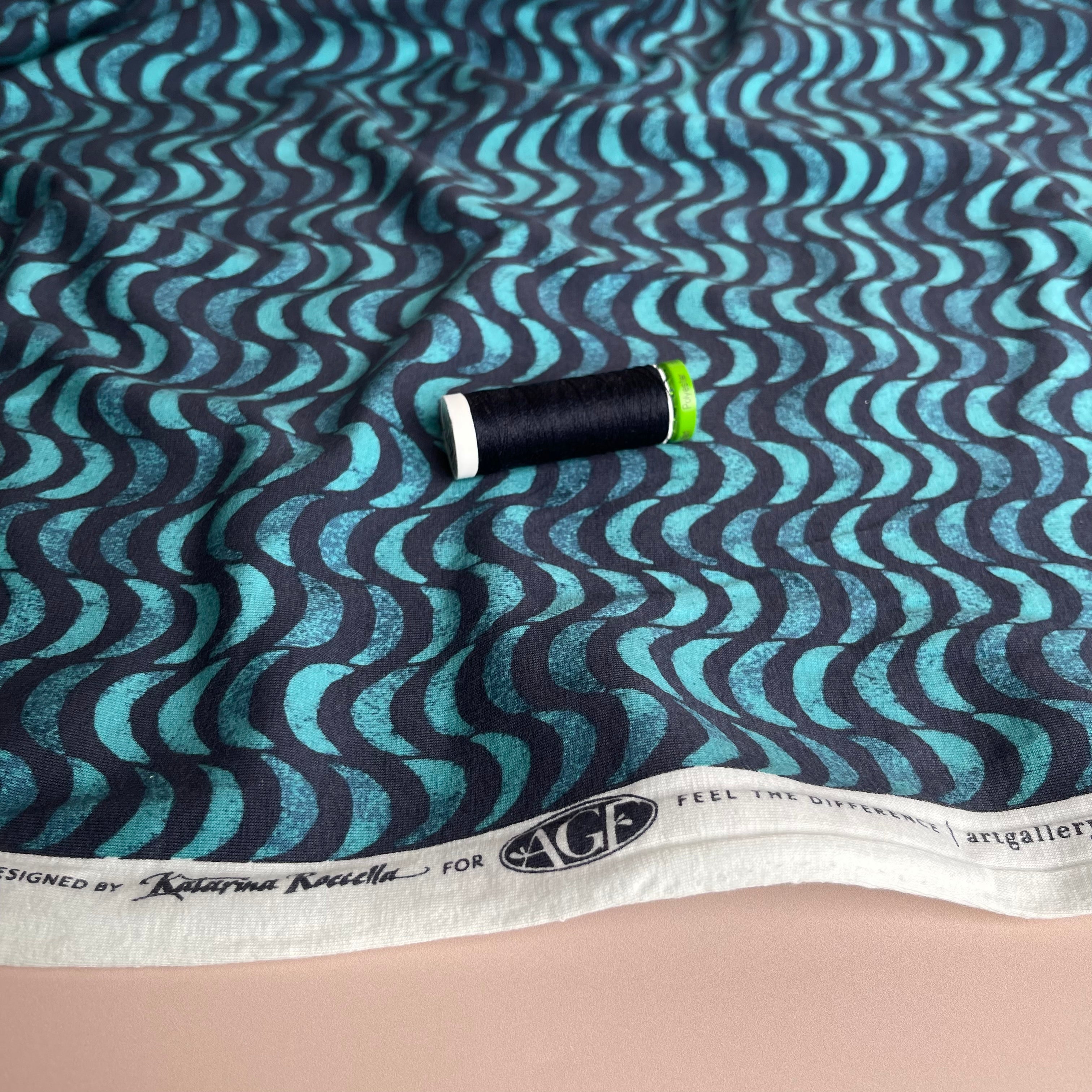 Art Gallery Fabrics - Gentle Draft Moonrise Knit Fabric