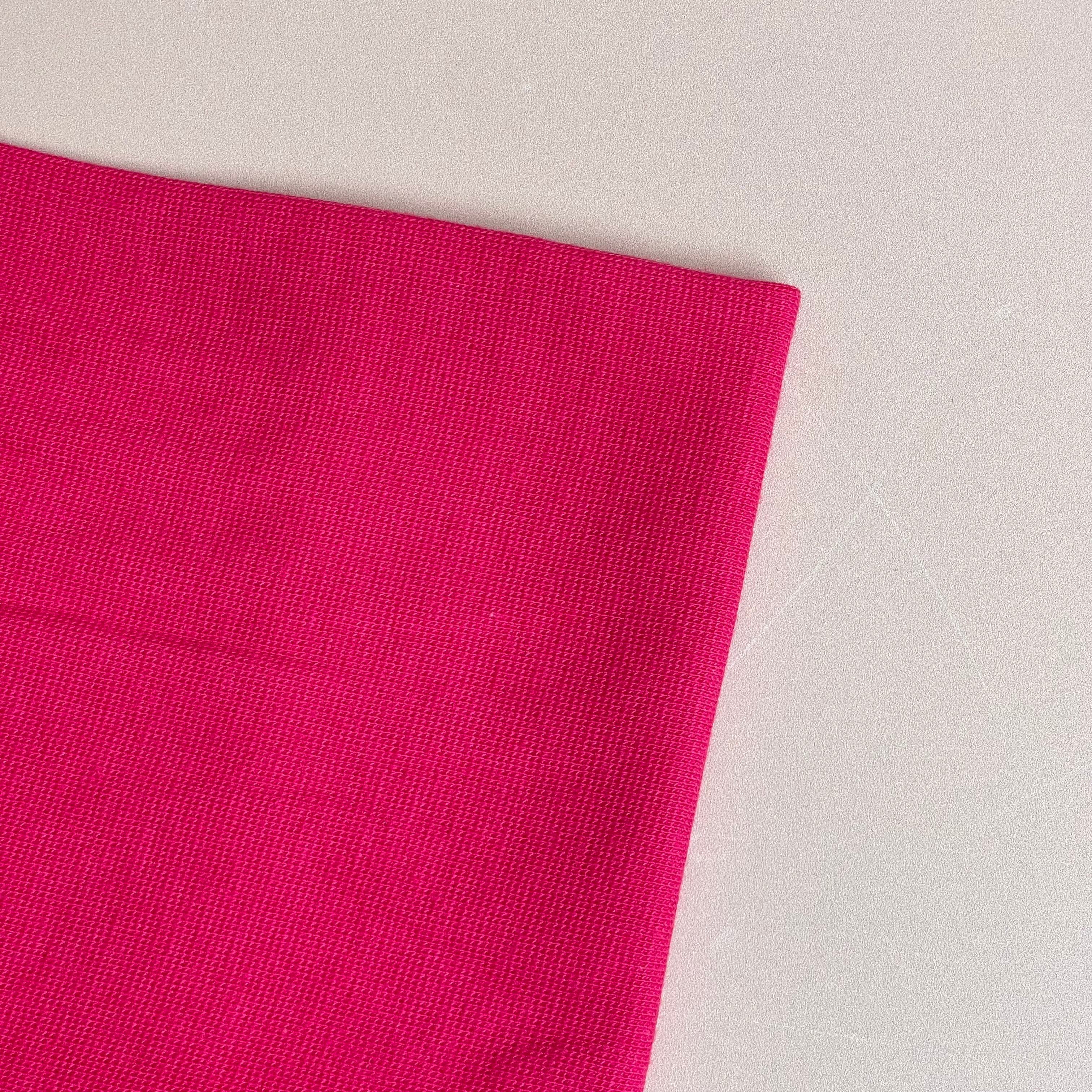 Fuchsia Tubular Cotton Cuff Ribbing Fabric