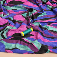 REMNANT 0.27 Metre - Purple Dream De Luxe Viscose Jersey Fabric