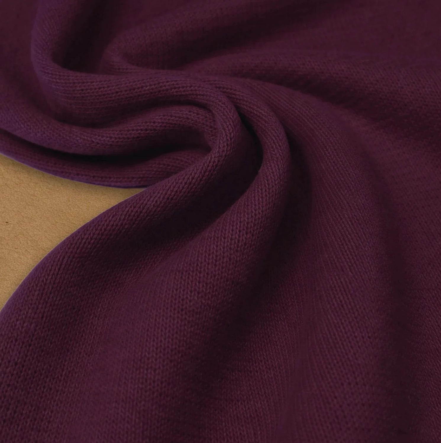 Mind The MAKER - Vento Organic Cotton Brushed Knit in Crisp Beet