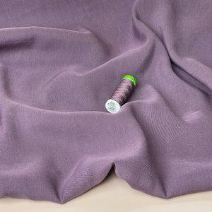 Lush Mauve Light Viscose Linen Crepe Dress Fabric