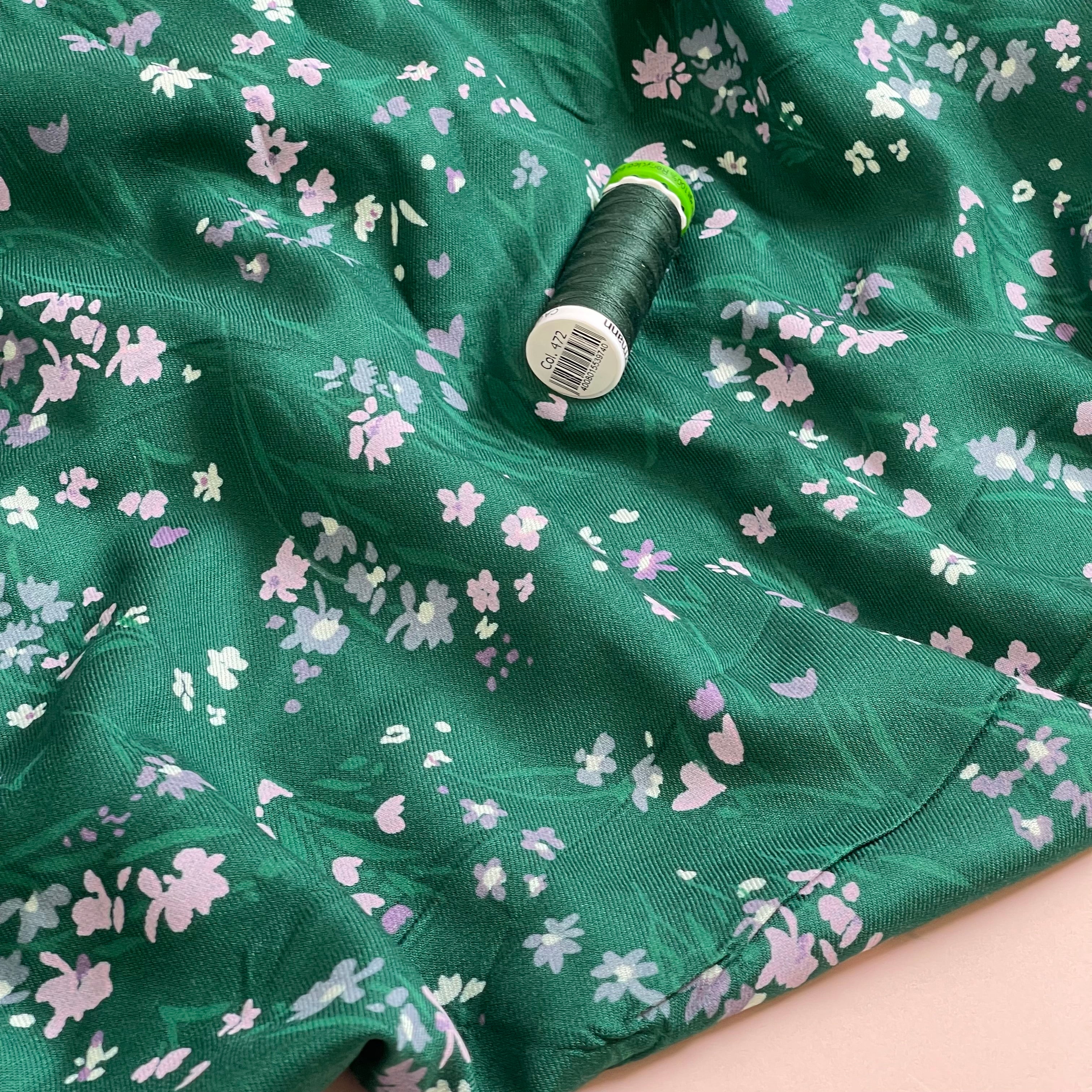 Ex-Designer Deadstock - Woodland Walk Viscose Twill Fabric