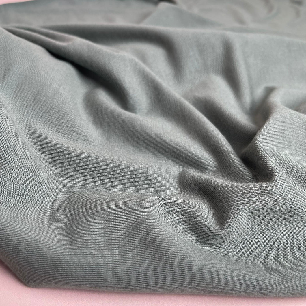 Lush in Sage Green Jersey Fabric with TENCEL™ Lyocell Fibres
