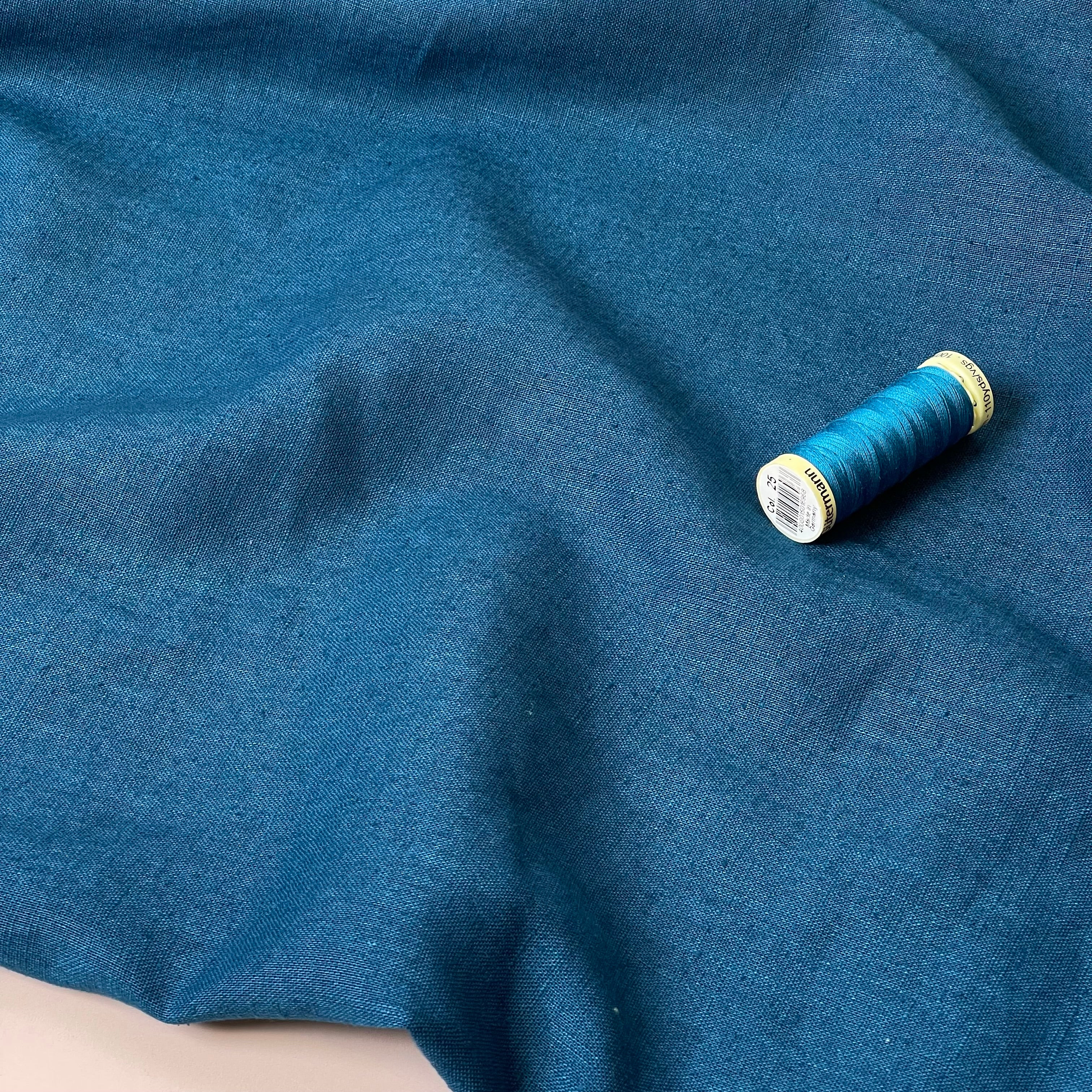 Breeze LIGHT Ocean - Enzyme Washed Linen Fabric