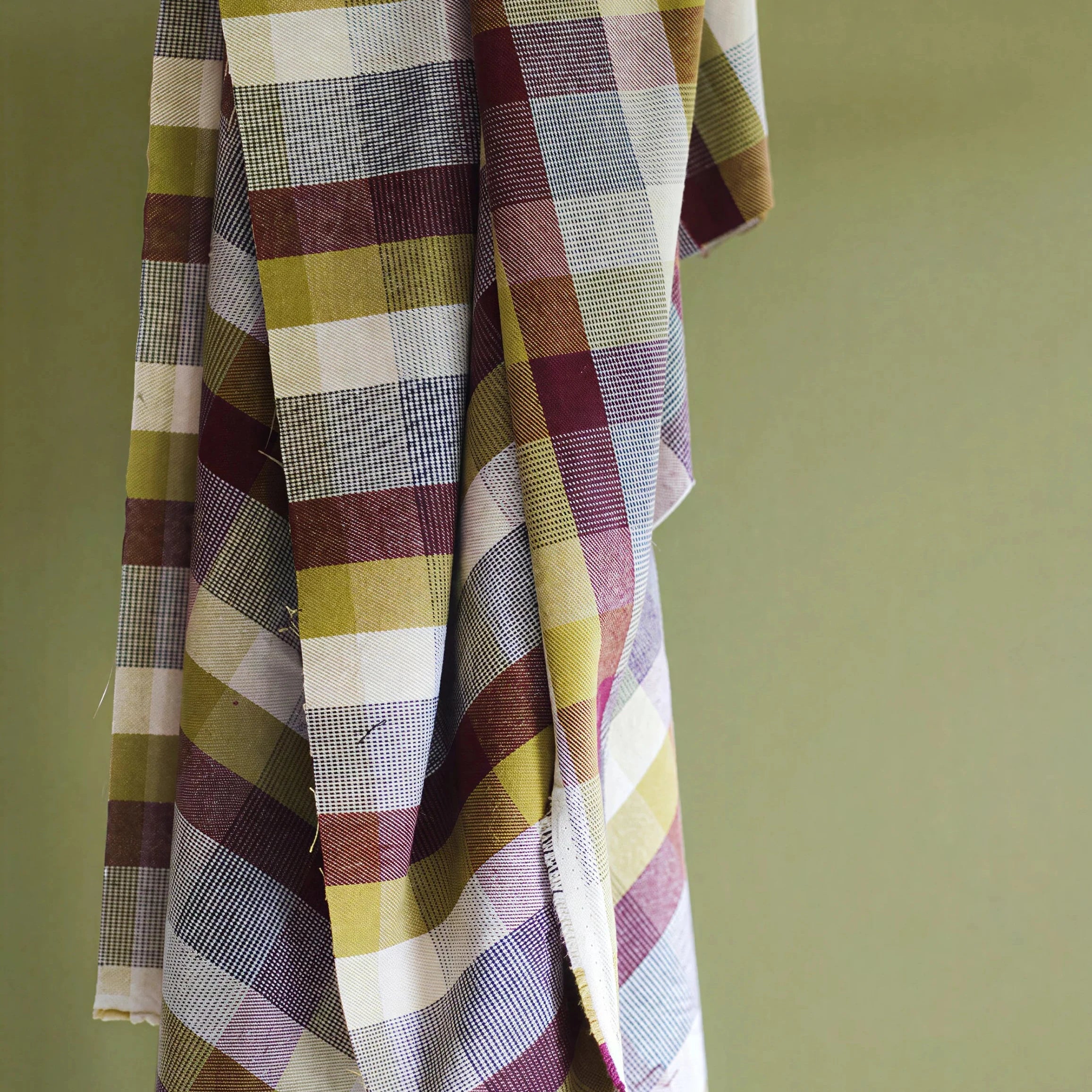 Mind The MAKER - Woodland Check Axis Yarn Dyed Textured Cotton Plaid