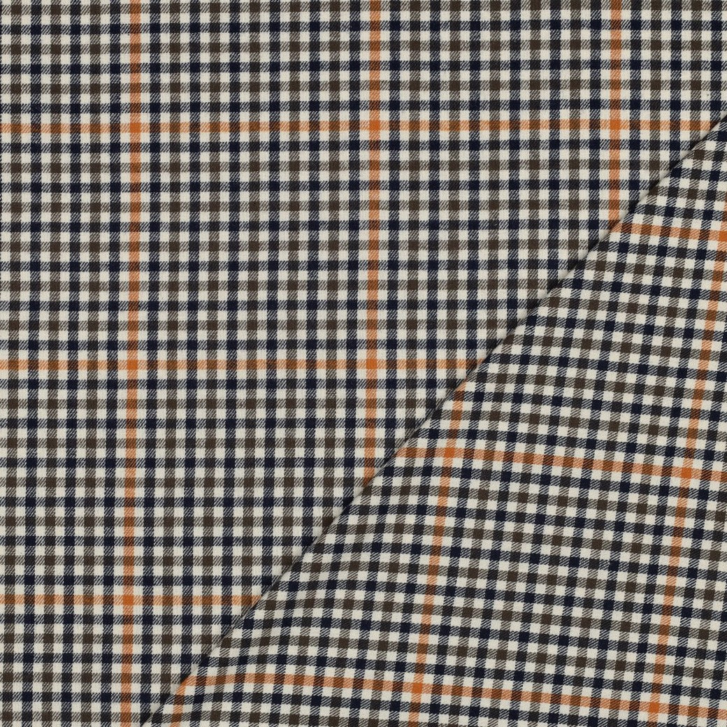 Limited Edition - Luxury Pyjama Kit with Check Navy & Rust Flannel and Navy Jersey