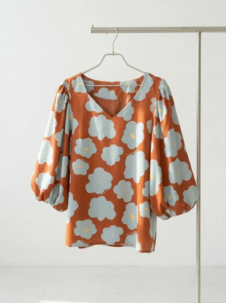 Mind The MAKER - Like a Flower Tangerine Viscose Twill with LENZING™ ECOVERO™ fibres