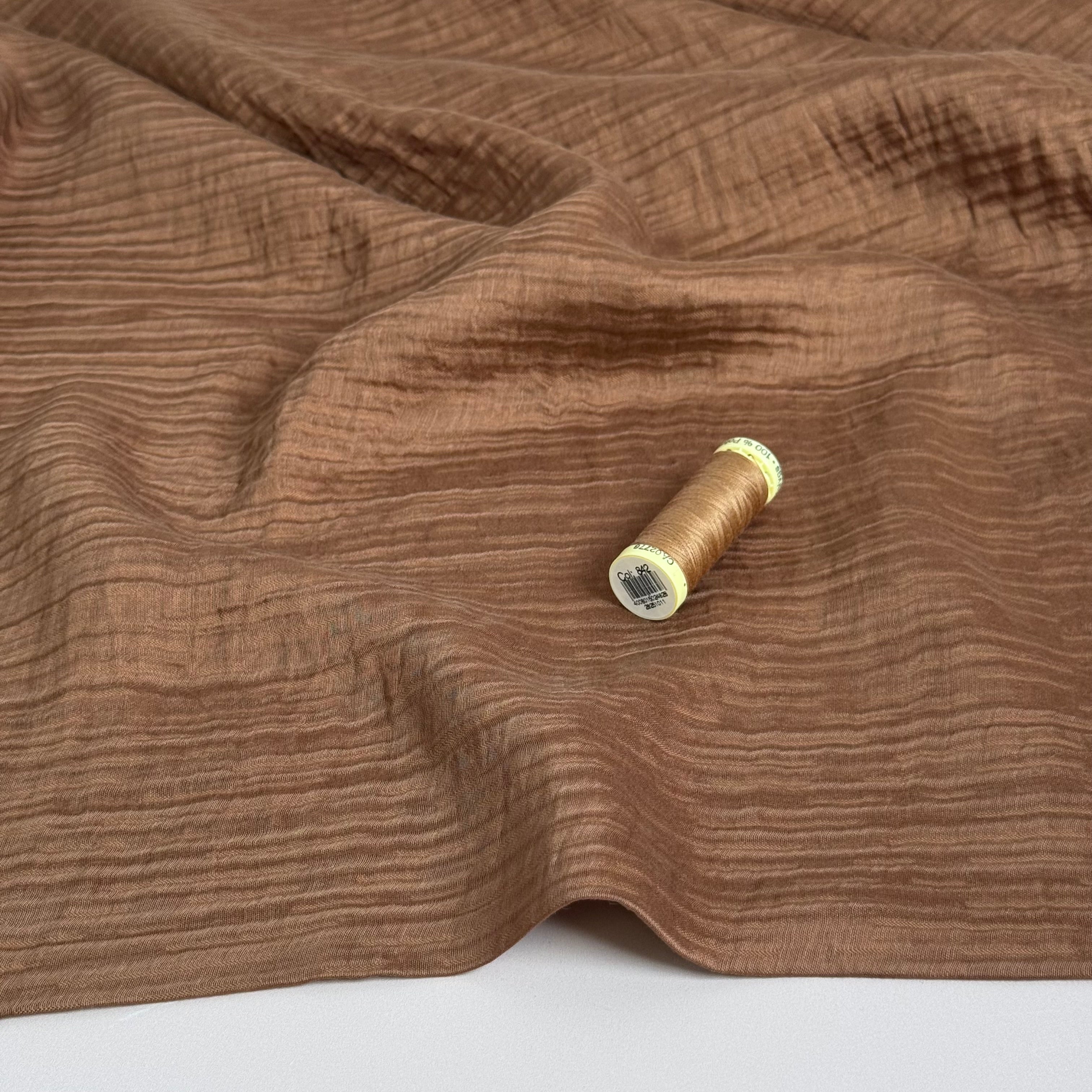 Bronze Textured Double Layer Rayon with TENCEL™ Lyocell Fibres