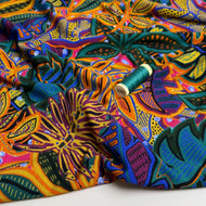 Tropical Leaves Viscose Jersey Fabric