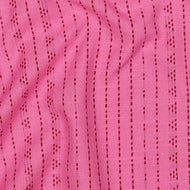 Boho Stripes Fuchsia Yarn Dyed Cotton Jacquard