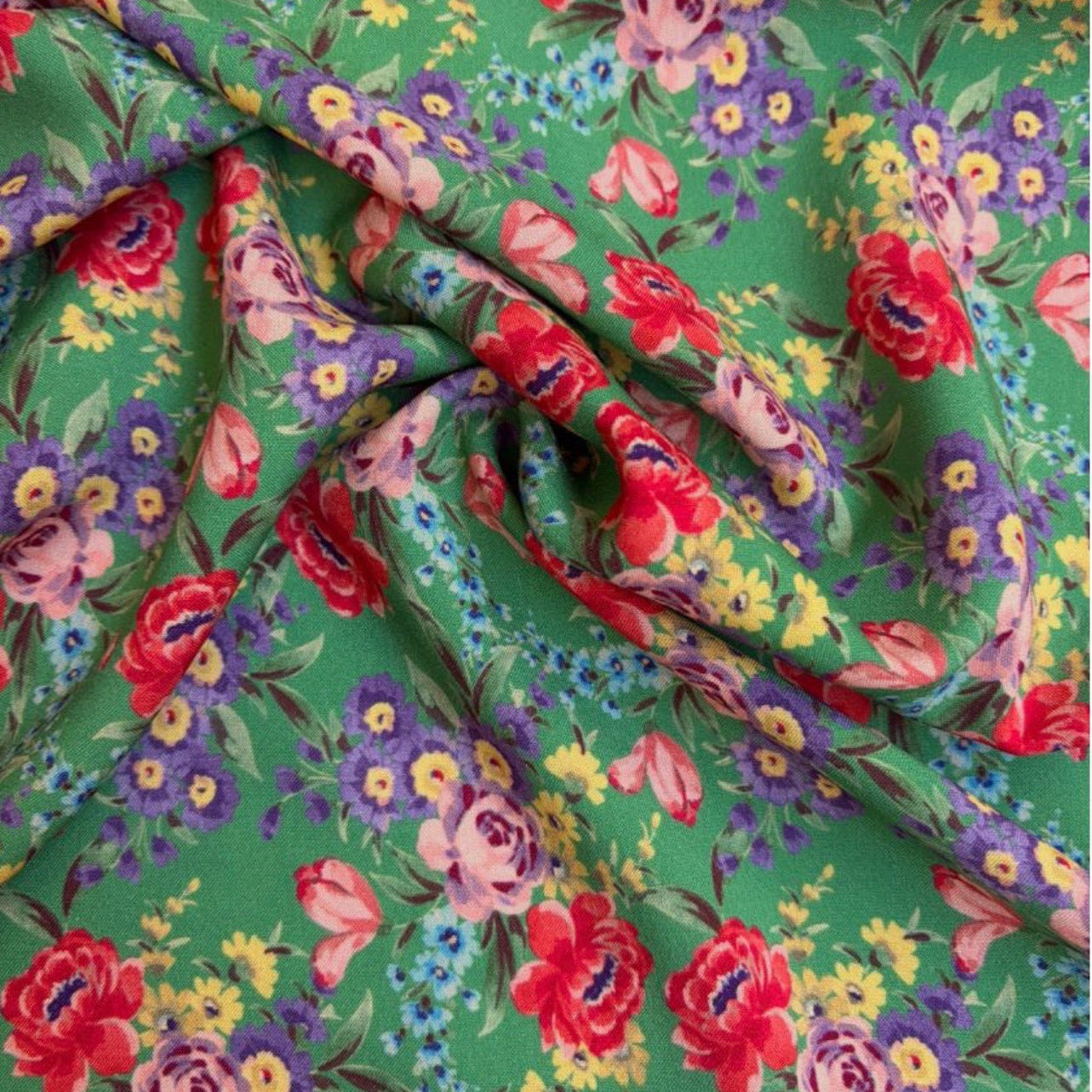 Cousette - The Hour of Roses Viscose Fabric