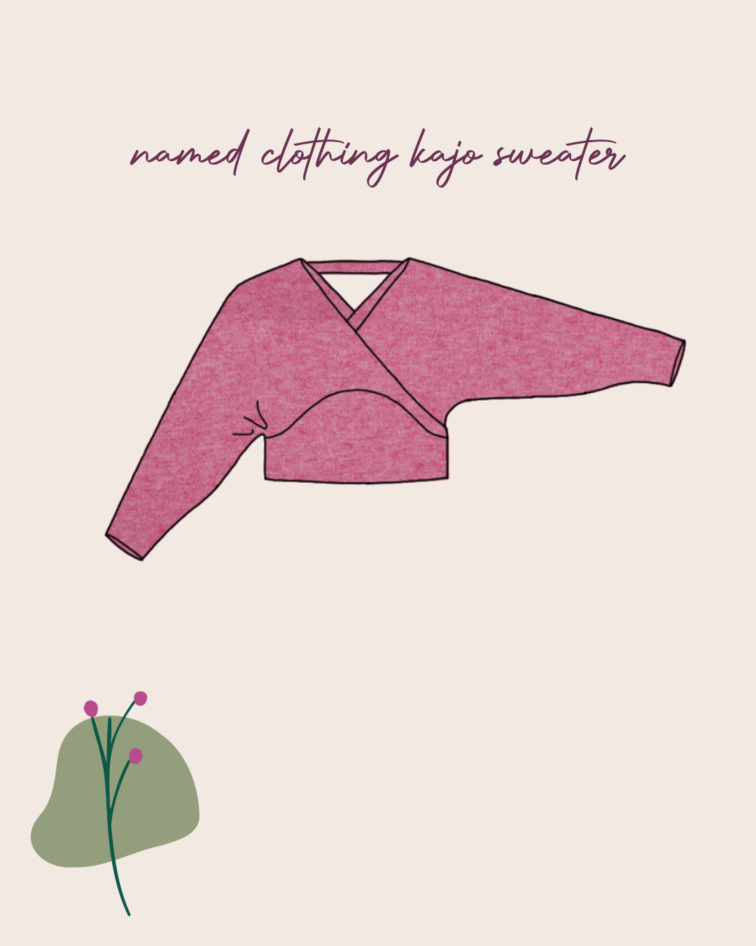 Sewing Kit - Kajo Dress & Top in Snug Knit Fabrics (multiple colour choice)