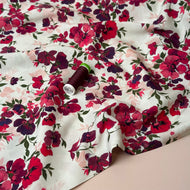 Rosehip Garden LENZING™ ECOVERO™ Viscose Fabric