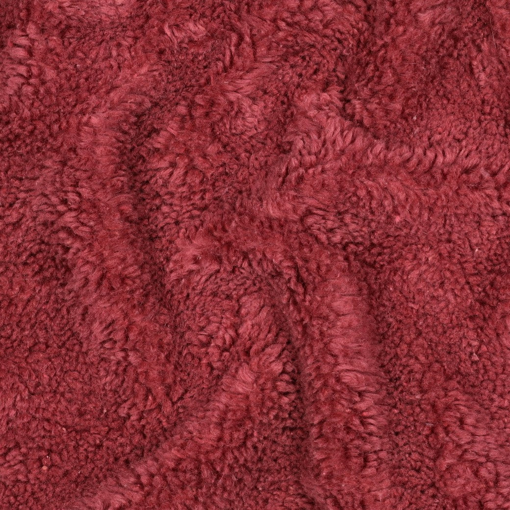 Cotton Teddy Fabric in Plum