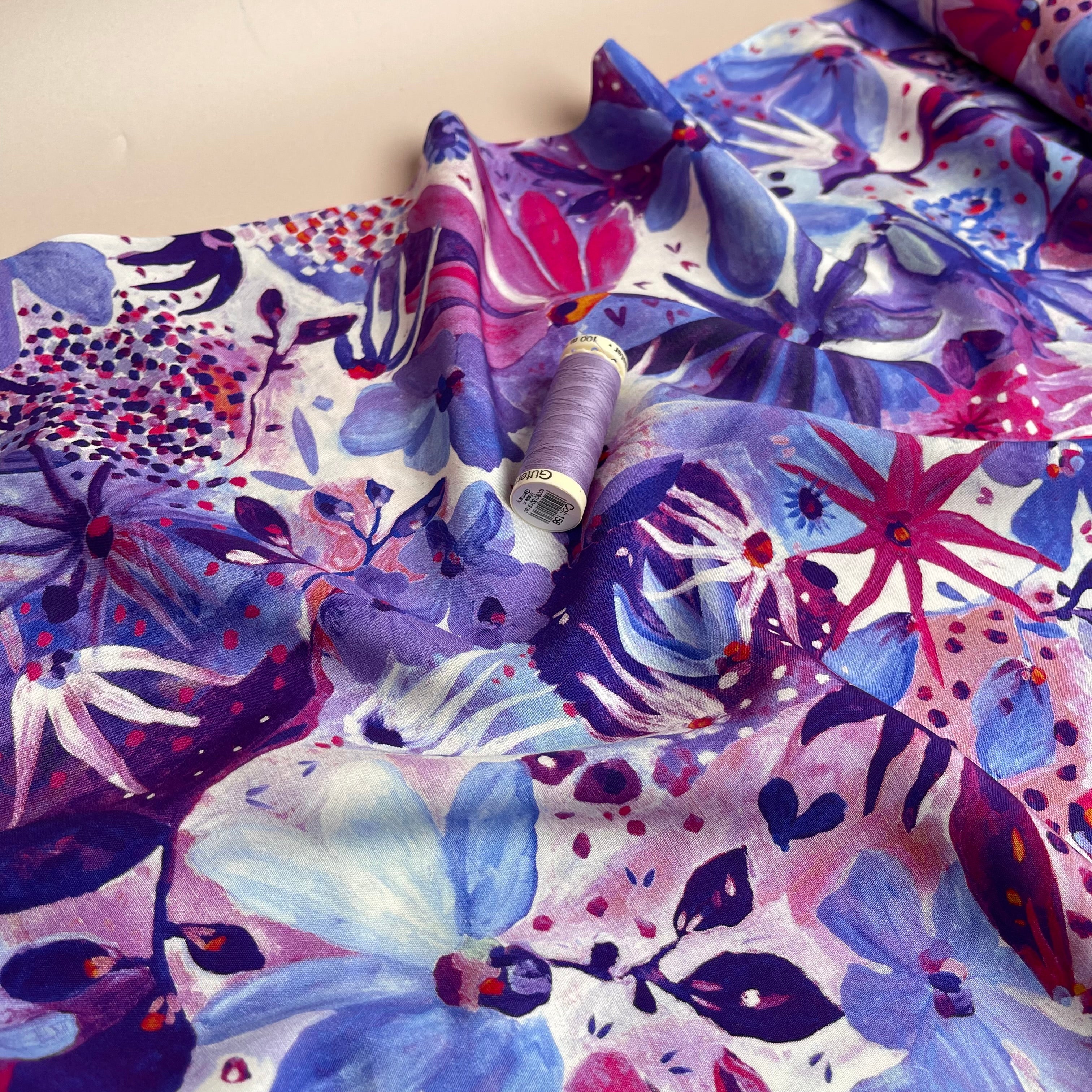 Nerida Hansen - Soiree Purple Viscose with LENZING™ ECOVERO™ fibres