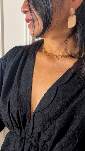 My Dress Made - Luna Scalloped Embroidered Pure Cotton Fabric