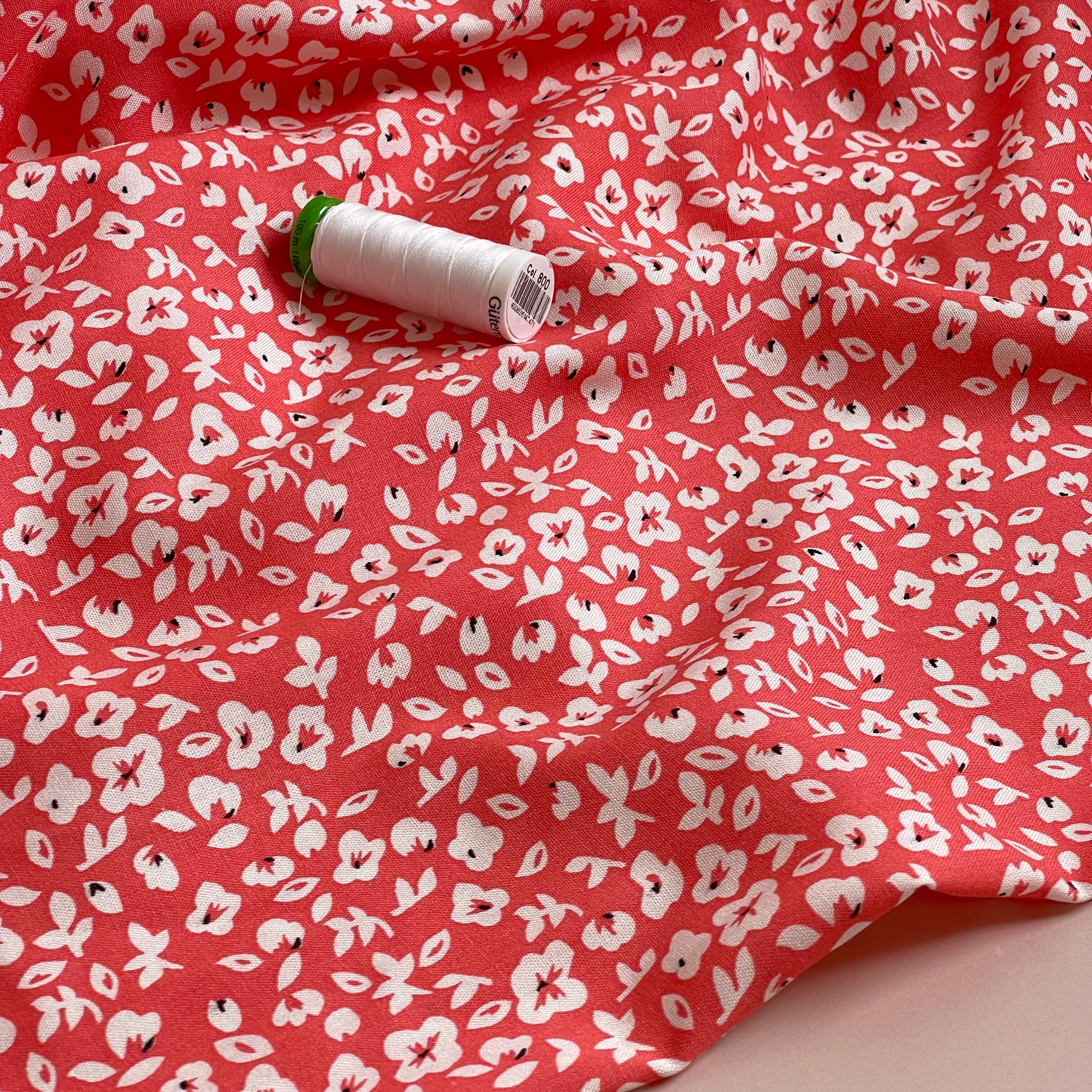 Ex-Designer Deadstock - Ditsy Spring Meadow Viscose Fabric