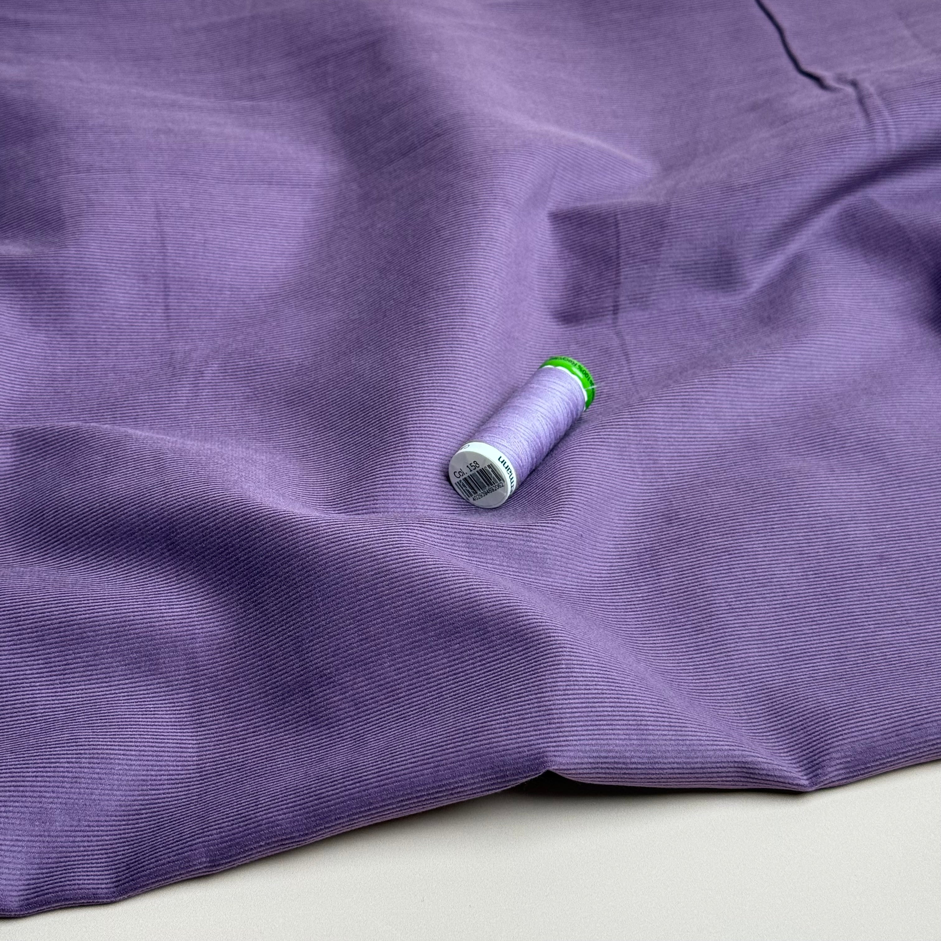21 Wale Cotton Needlecord in Lavender