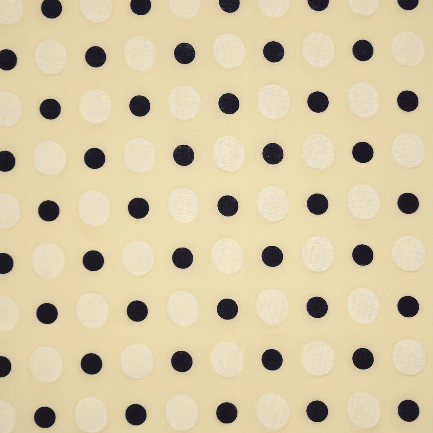 PRE-ORDER - arriving by mid October - Kokka - Textured Polka Dot Ripple Cotton Lawn in Beige