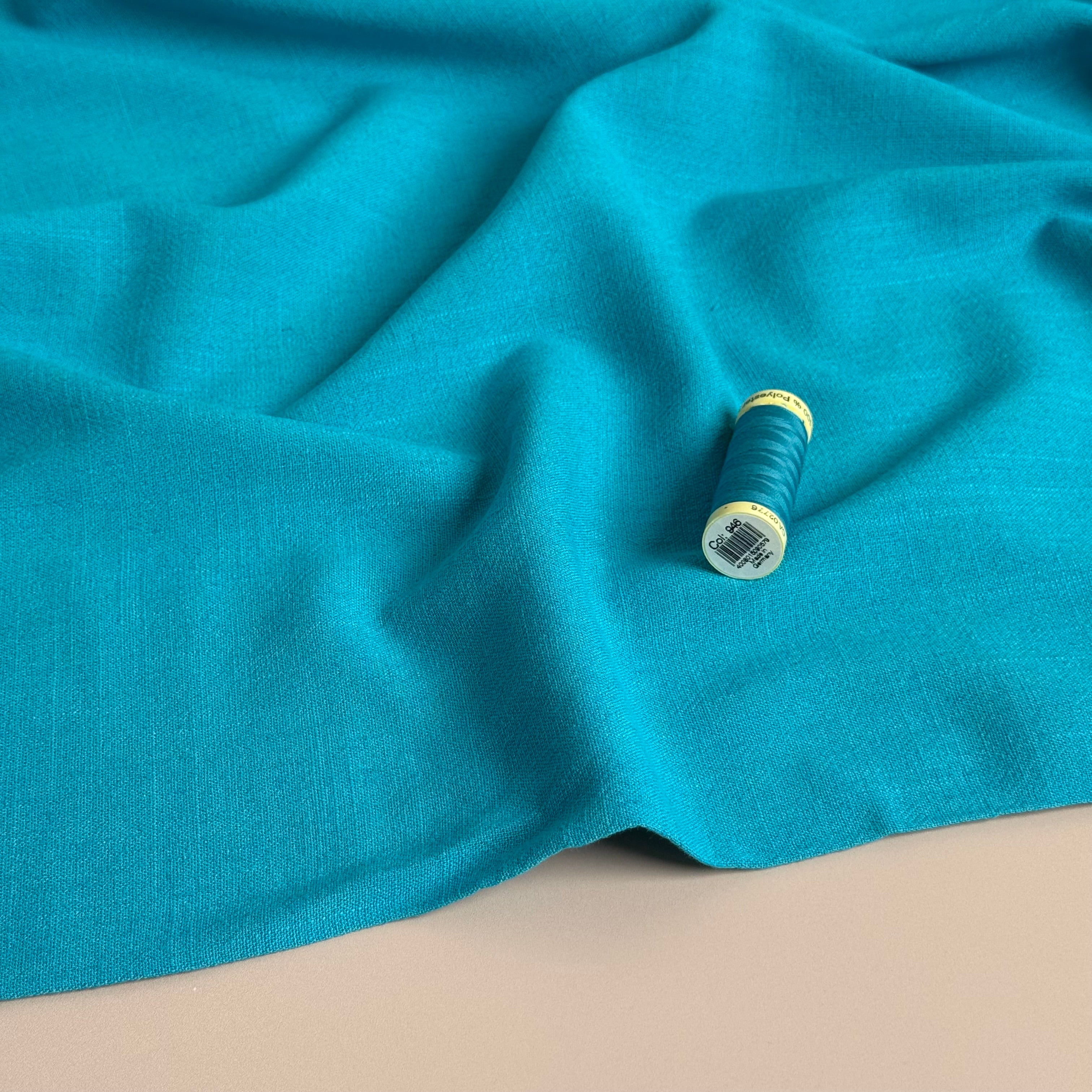 Flow Capri Viscose Linen Blend Dress Fabric