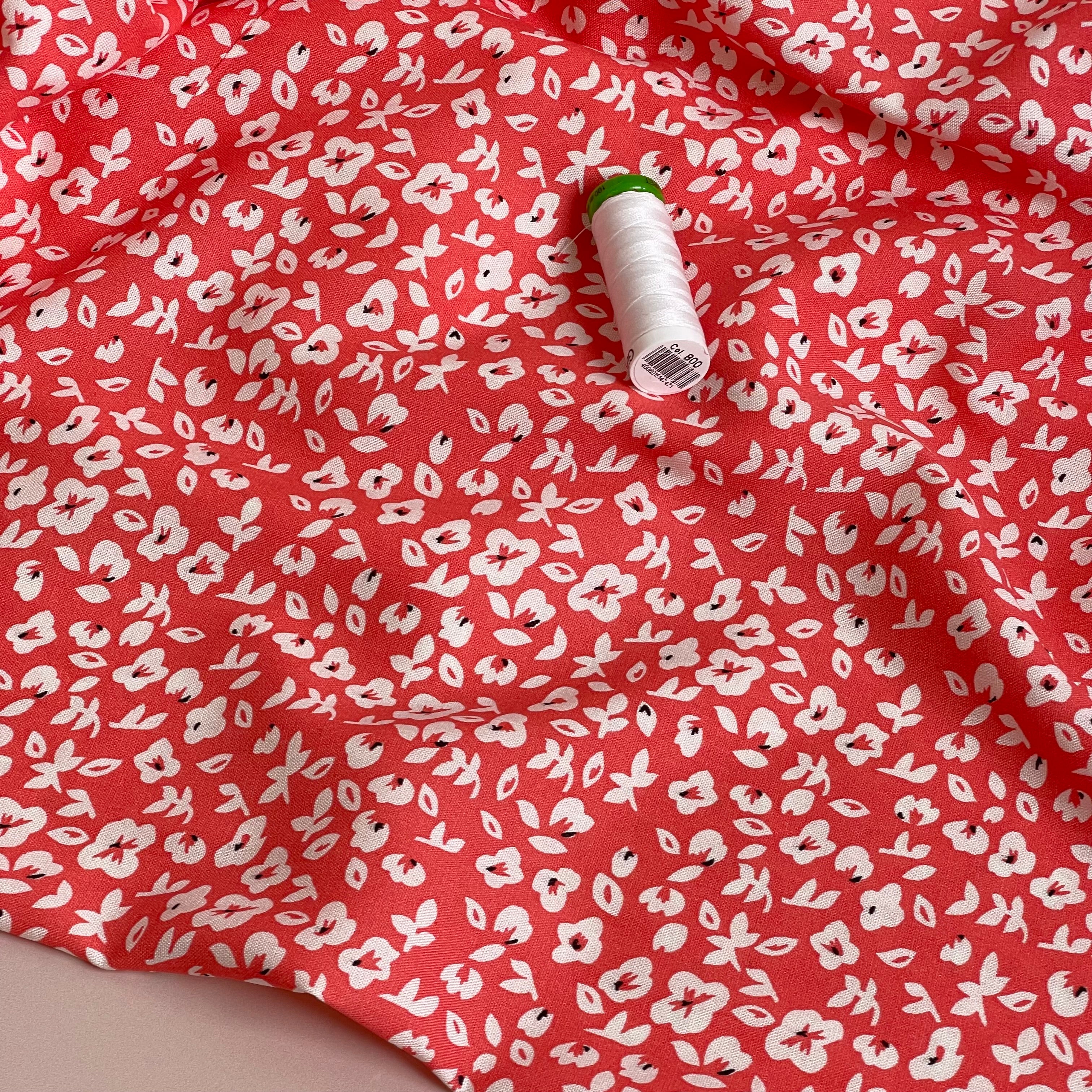 Ex-Designer Deadstock - Ditsy Spring Meadow Viscose Fabric