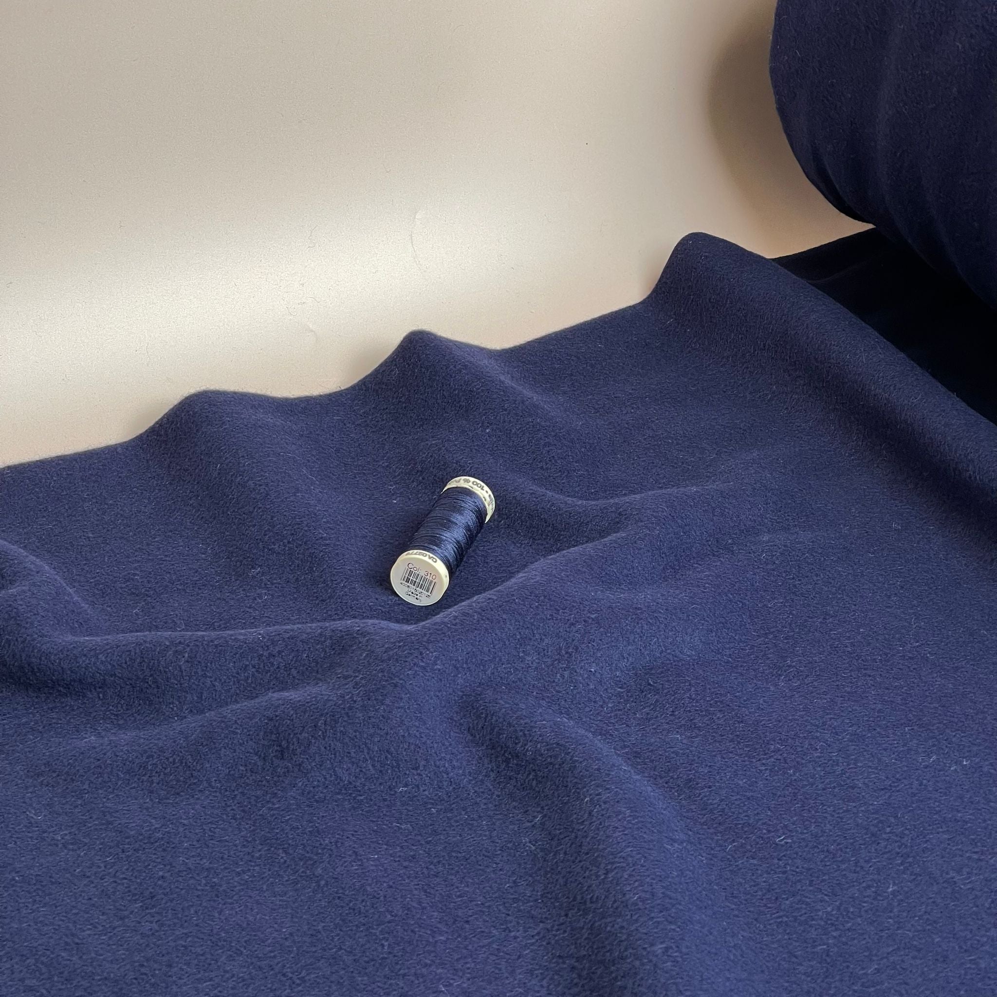 Pure Organic Cotton Fleece in Navy