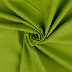 Stretch Cotton Needlecord in Grass Green