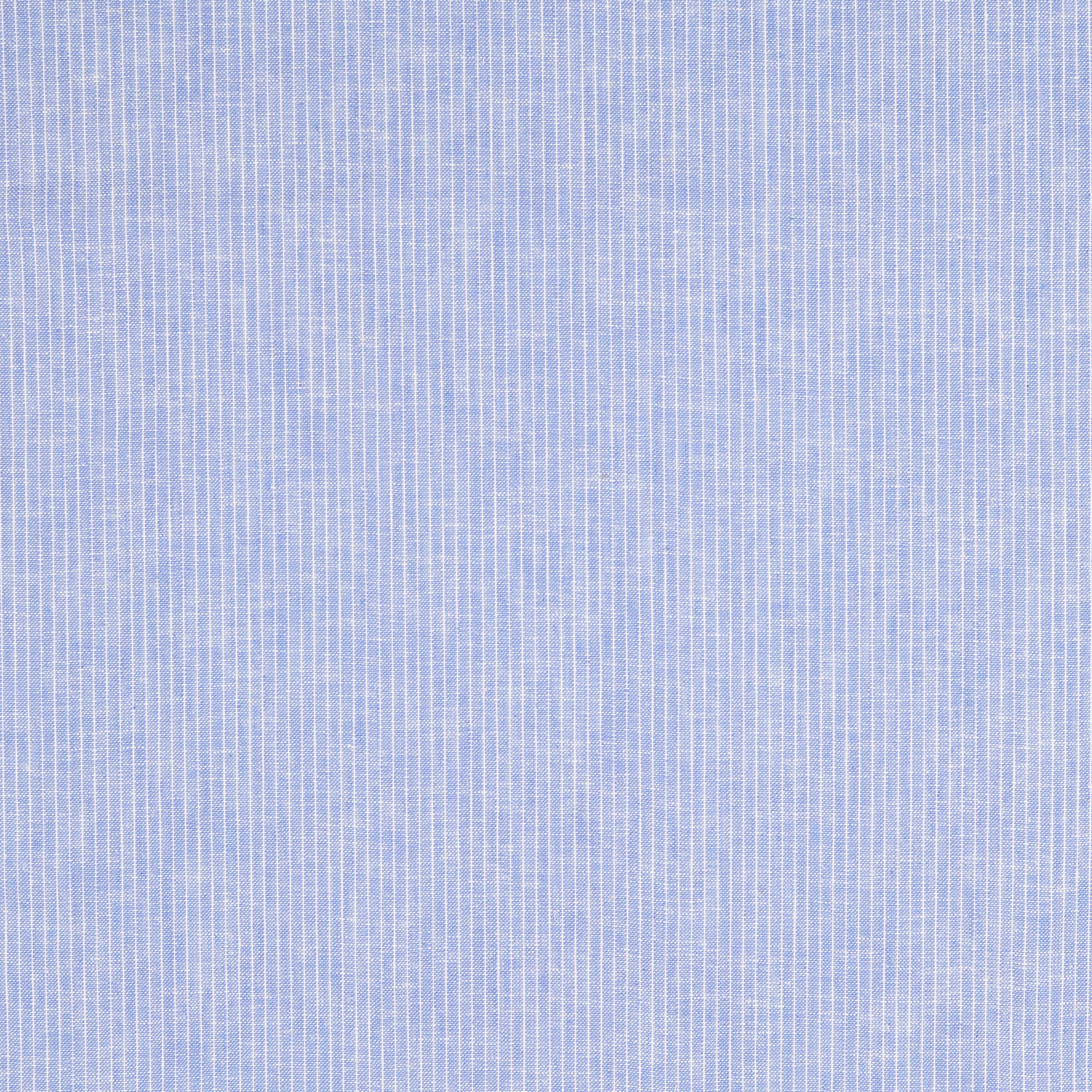Fine Stripe Blue Linen Cotton Fabric